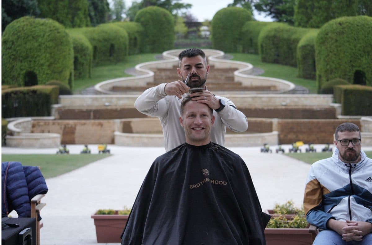 Pop-up barbershop in the workplace