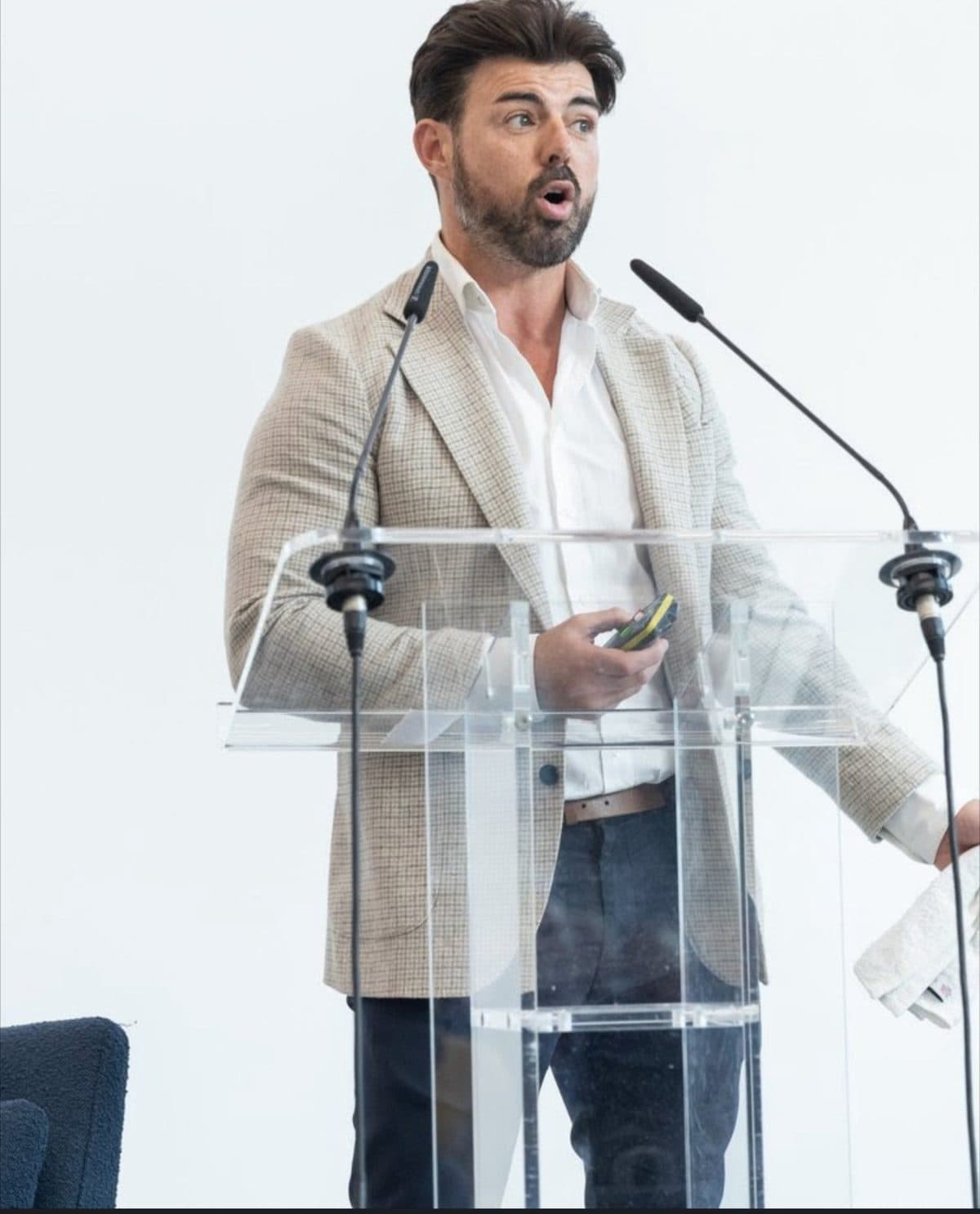Anthony Hutton speaking on Never Throw In The Towel