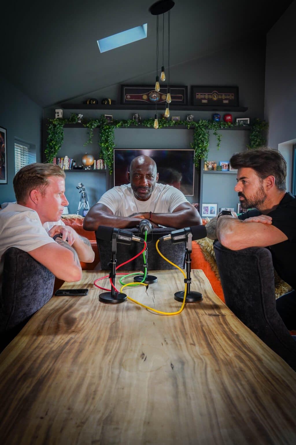 Recording the Never Throw In The Towel podcast